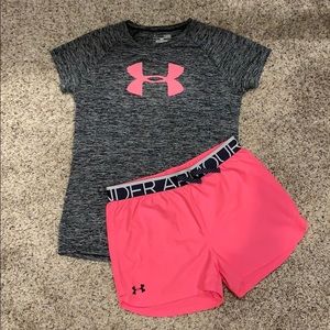 UA girls matching set
